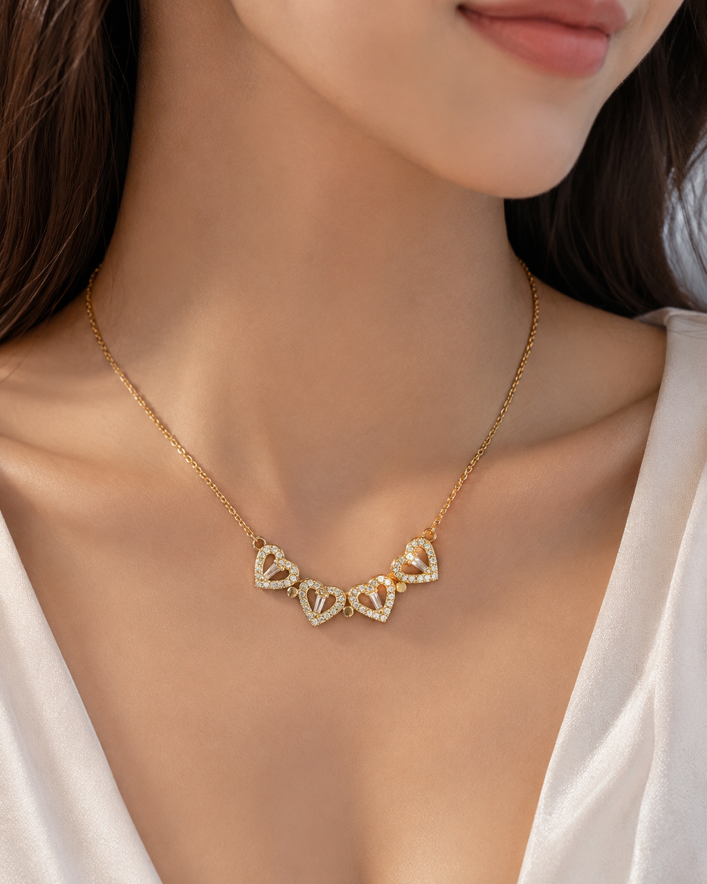 🍀💖 Collar Trébol de Corazones Convertible 4 en 1 💖🍀