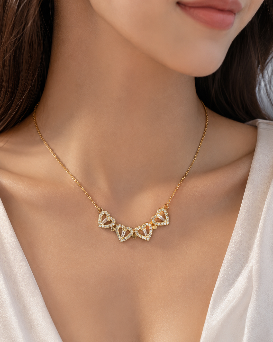 🍀💖 Collar Trébol de Corazones Convertible 4 en 1 💖🍀