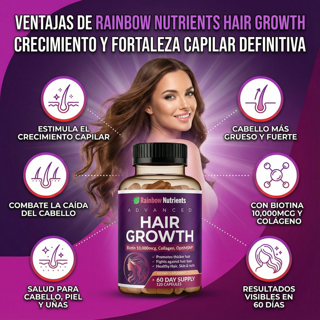 Rainbow Nutrients™ – Crecimiento Capilar Avanzado 🌈✨