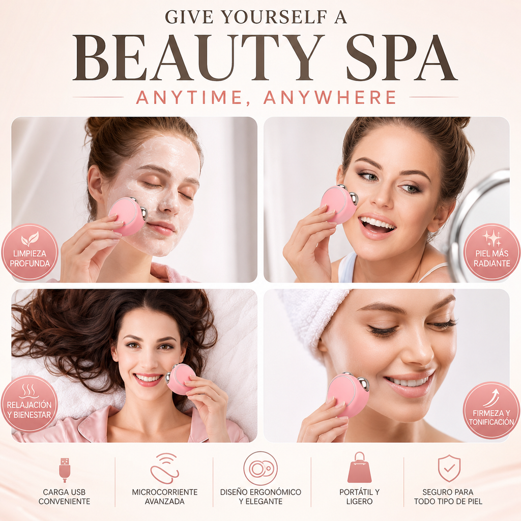 Masajeador Facial Microcorriente